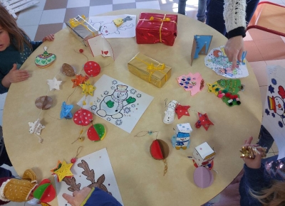 Atelier créatif de noël et atelier jeux de société