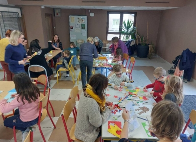 Atelier créatif de noël et atelier jeux de société